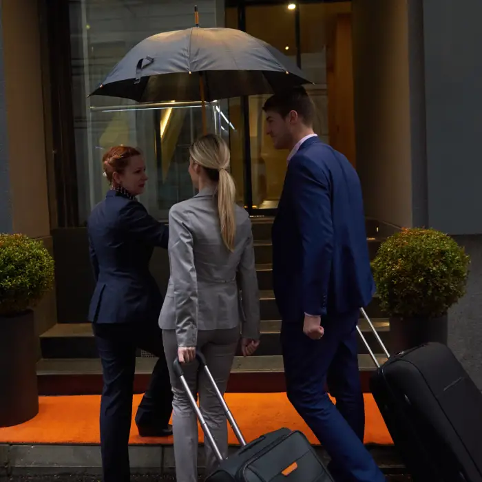 Boston Logan hotel shuttle ready for airport pickup