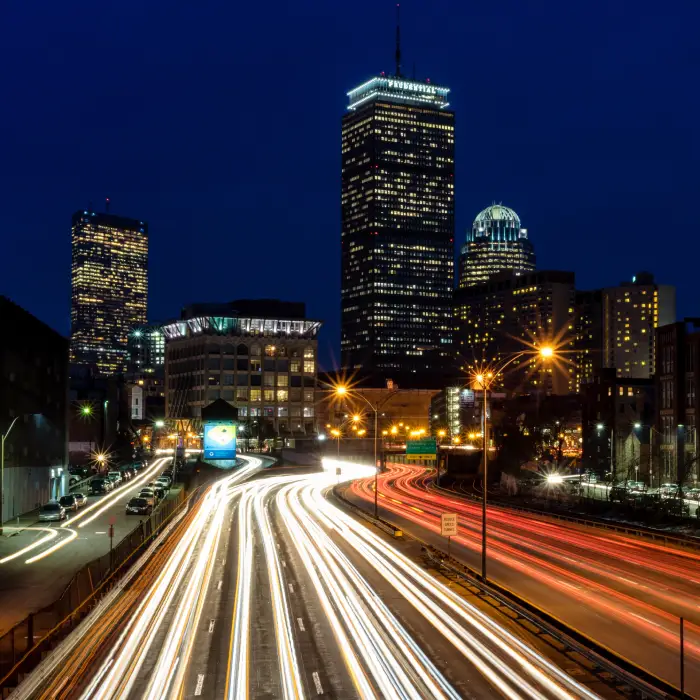 Group enjoying city bus tour in Boston MA